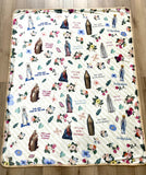 Marian blanket with Hail Mary Prayer Ultra soft throw Blanket. Hail Mary Prayer Blanket. 50 x 60" Catholic prayer Blanket. Baptism blanket