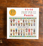 Pray For Us children’s puzzle. 11x14 Prayer Puzzle.