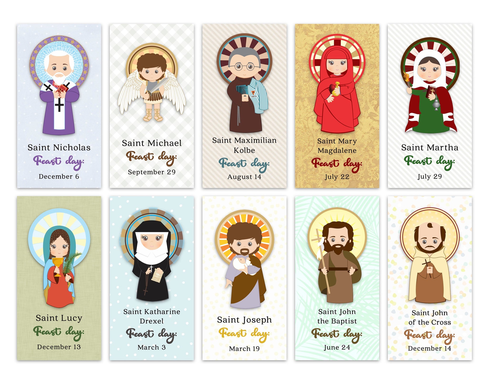 Christmas Catholic Stickers For Kids 