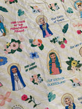 Catholic Marian Ultra soft throw Blanket. Catholic Marian Prayer Blanket. 50 x 60" Catholic Mary Blanket. Baptism Gift. Catholic