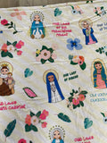 Catholic Marian Ultra soft throw Blanket. Catholic Marian Prayer Blanket. 50 x 60" Catholic Mary Blanket. Baptism Gift. Catholic